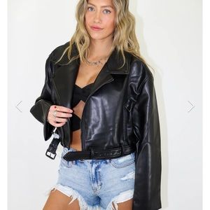 Lioness Staten Island leather jacket ! Brand new